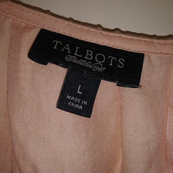 Talbot's Peach Chiffon Blouse - Picture 5 of 5
